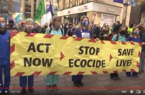 T�bb ezren t�ntettek a „z�ldmos�s” ellen Glasgow-ban